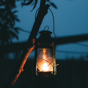 lantern outdoors