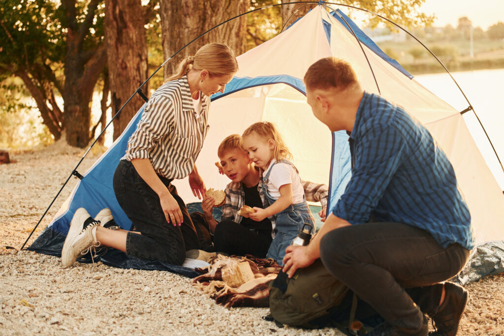 family-camping-in-tent