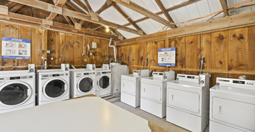 laundry facilities with washers and dryers