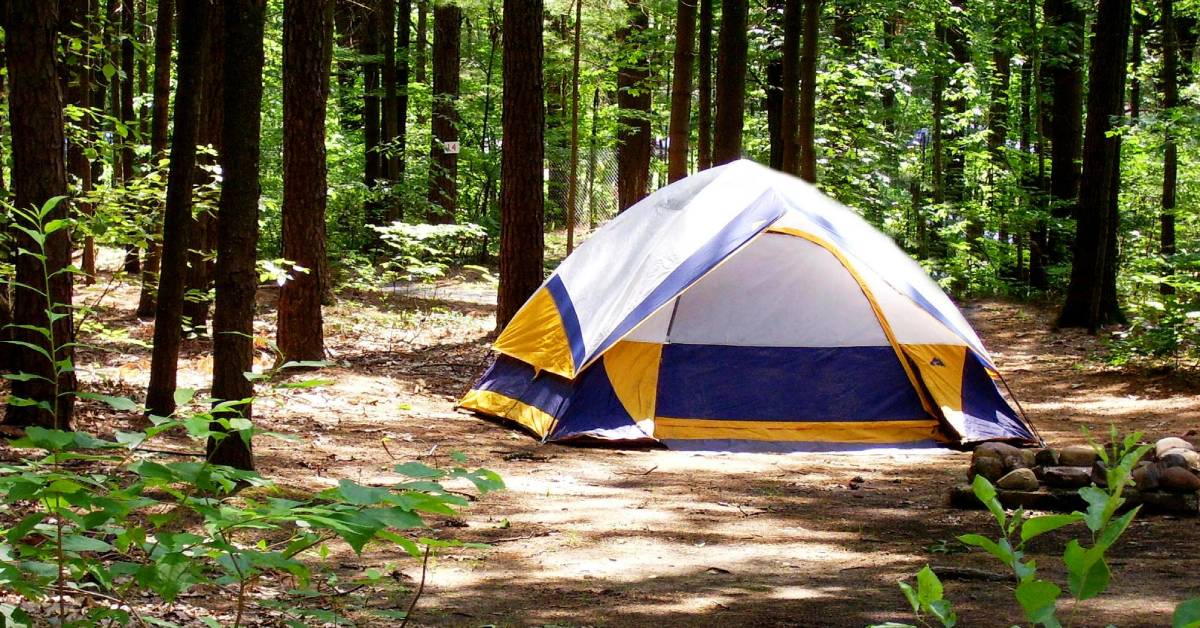 tent camping site