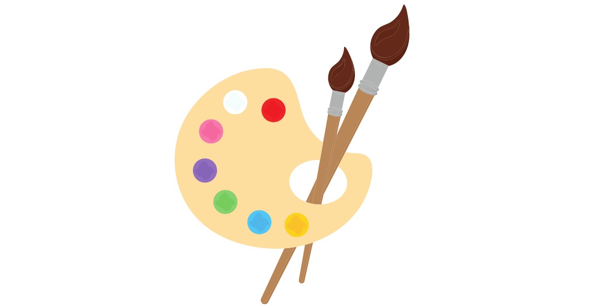 paints and paintbrushes