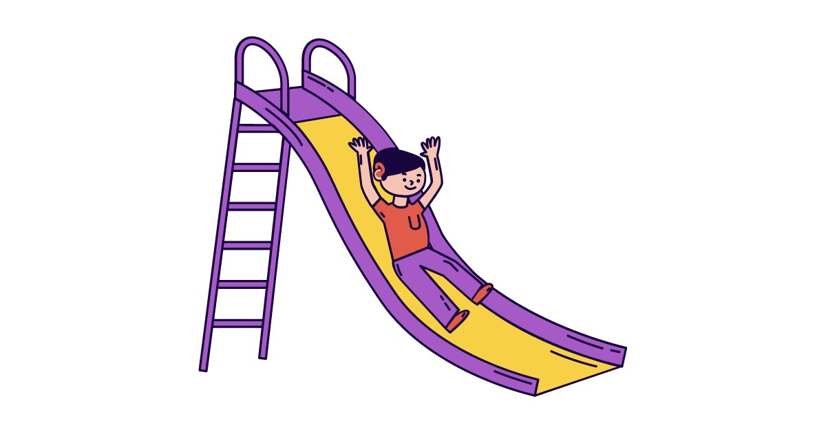 girl on slide