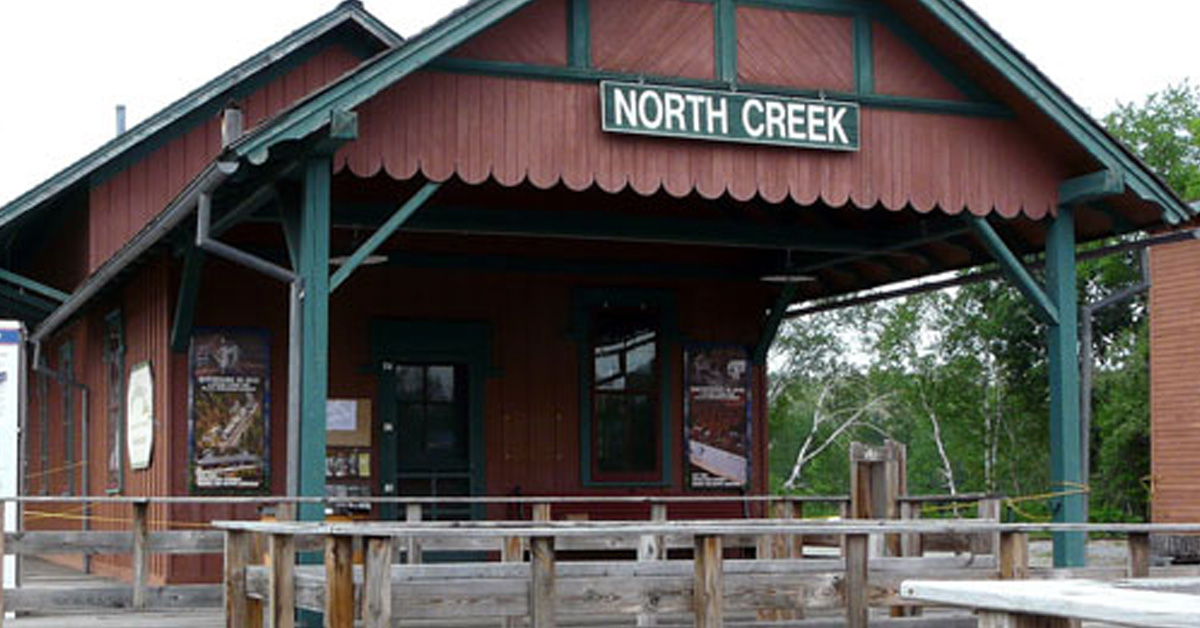front exterior of North Creek Depot Museum