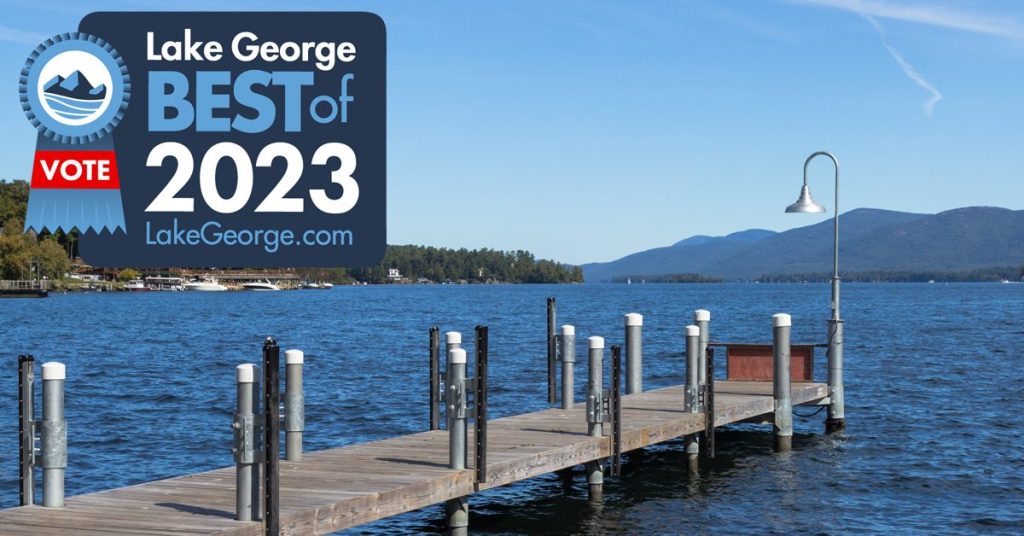 dock in Lake George with 